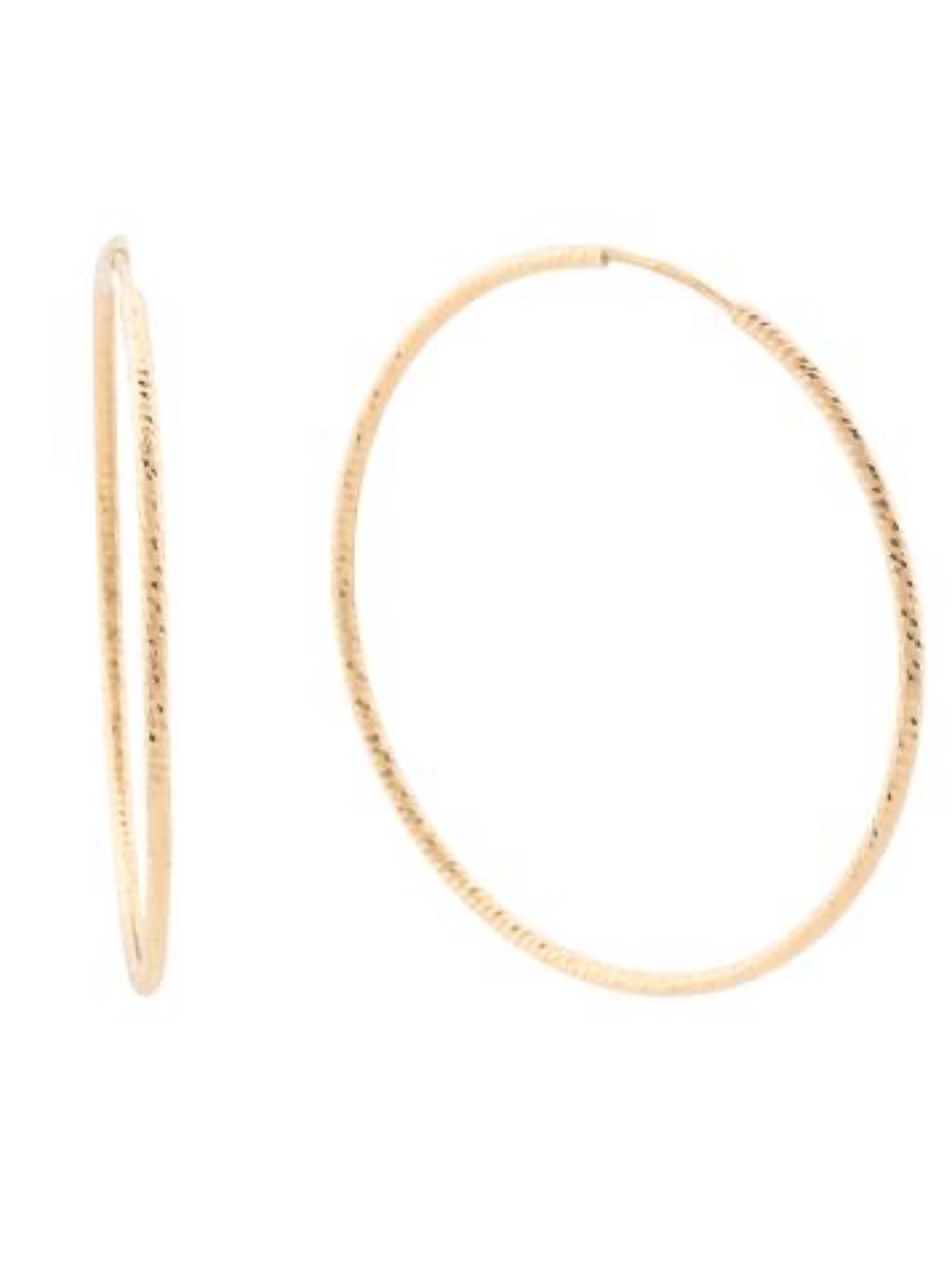 Gold made in Italy 18kt plated Hoop Earrings